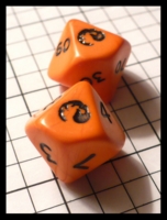 Dice : Dice - 10D - Orange with Logo with Decader - Ebay Jan 2011